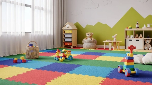 kids room rubber flooring in Dubai