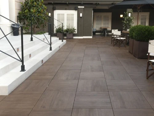 100% waterproof outdoor flooring solutions for swimming pool areas and wet surfaces.