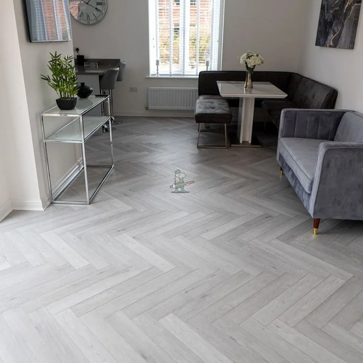 Ash Herringbone Flooring in Dubai
