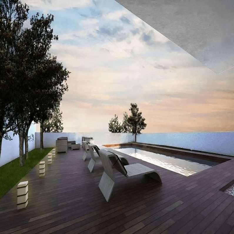 Wpc co-extrusion solid Deck Flooring
