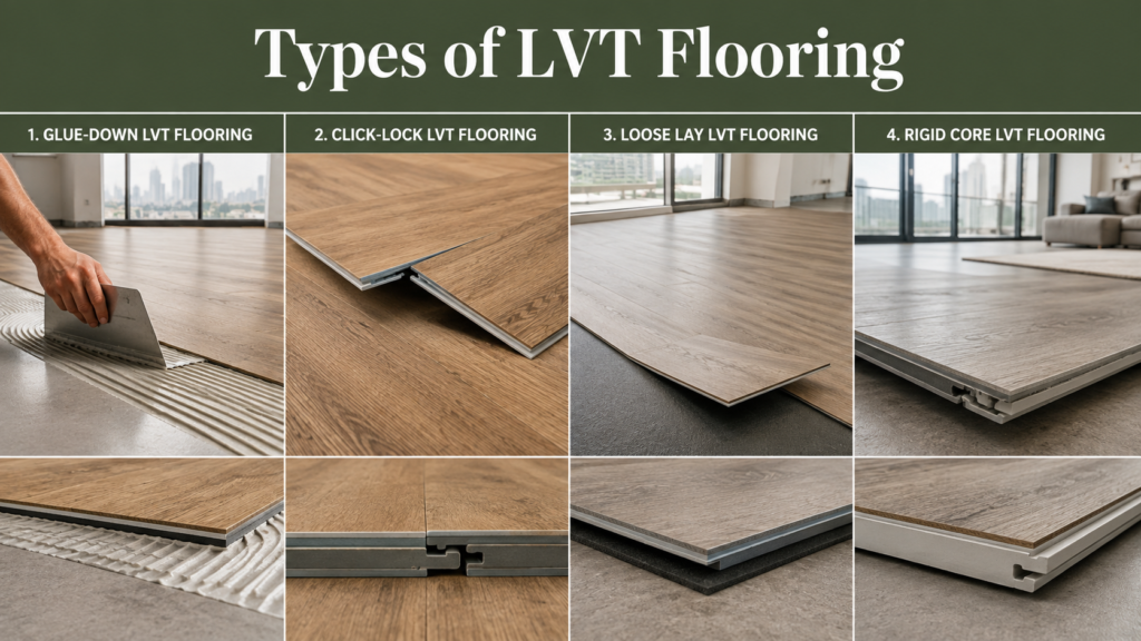 types of lvt flooring