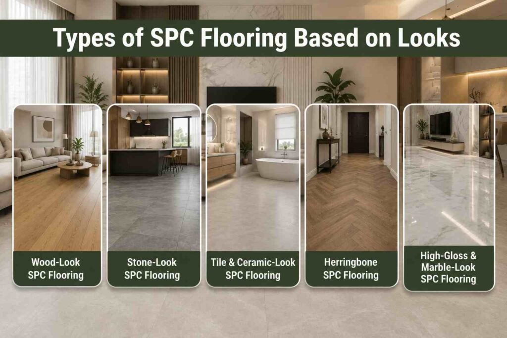 Types of spc flooring based on looks